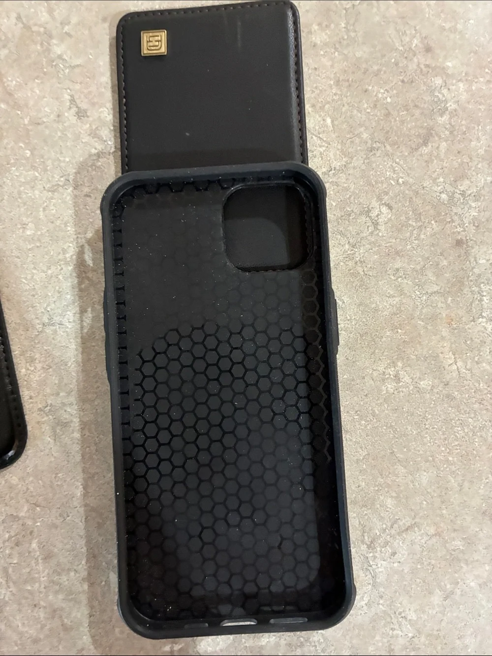 2 different black Leather Magnetic Wallet Phone Case - Unbranded IPhone 13 neve